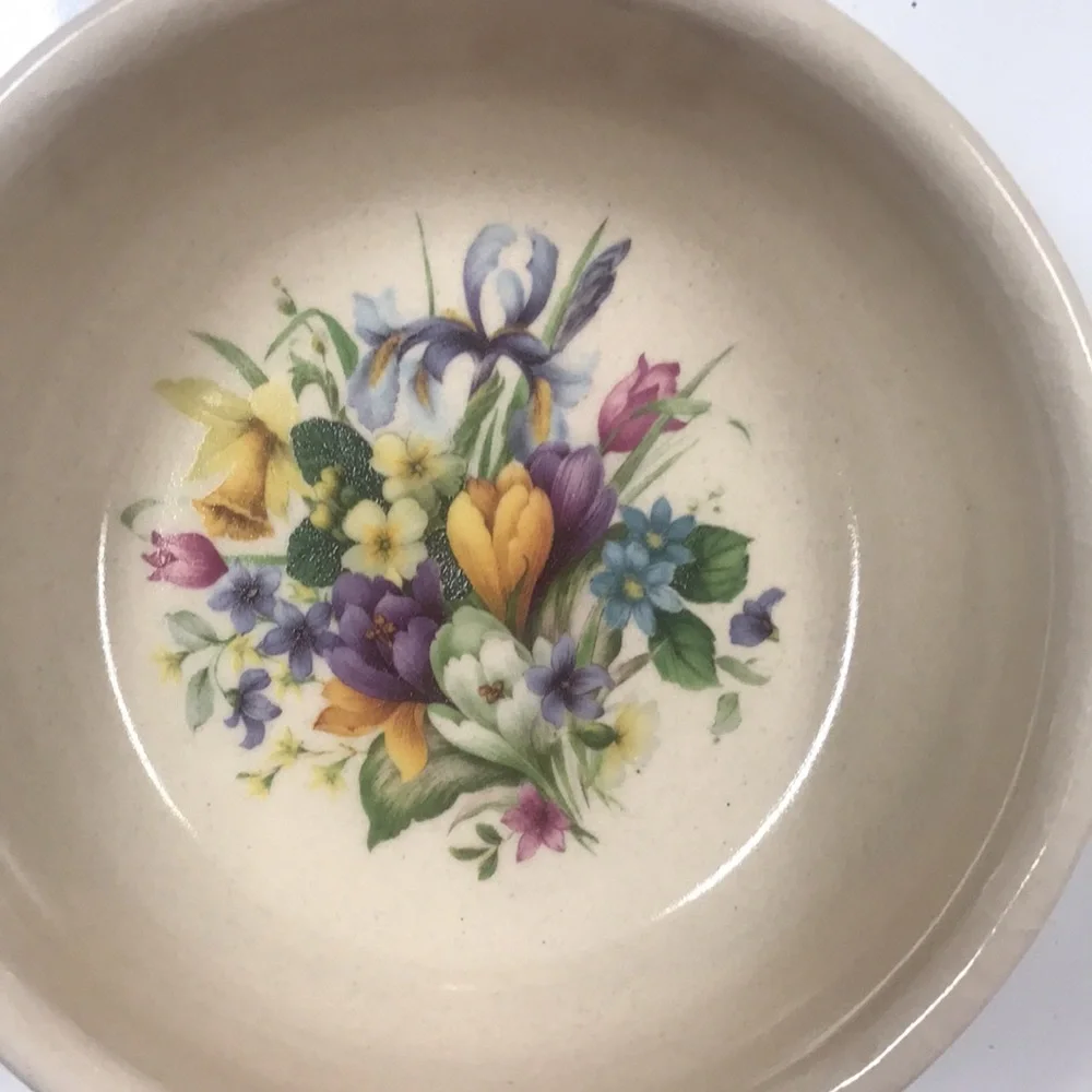 Bowls Pottery Vintage Shaker & Thangs Floral Pottery Bowls - Marshall, TX